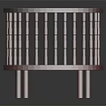 Classic Round Wooden Side Table With Two Tier Design And Vertical Slats