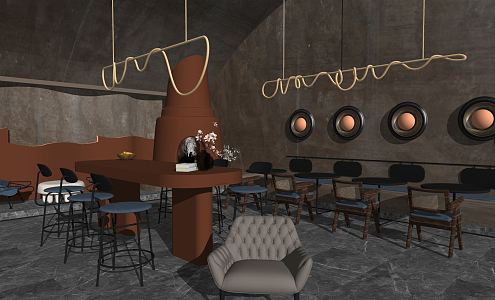 INDUSTRIAL LOFT BAR 3d model