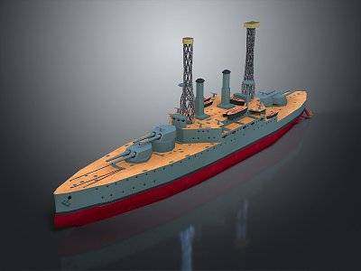 Modern Warship Ship Warship 3d model