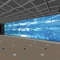 Science and Technology Exhibition Hall Preface Hall LED Large Screen Immersion Space 3d model