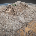 Soil mound sediment sand sand sand terrain desert dunes 3d model