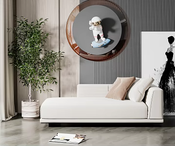 Modern chaise longue 3d model