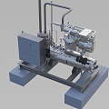 Condensing unit and cooling tower Mechanical equipment Production equipment Industrial machine tools 3d model