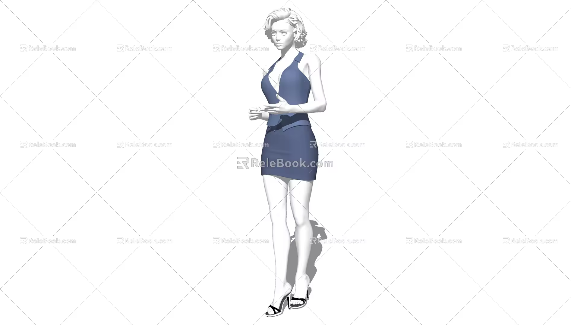Modern Model Characters 3d model