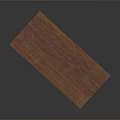 Stylish Modern Wooden Table With Brown Top And Black Metal Legs