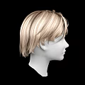 Realistic Mannequin Head Model With Detailed Facial Features And Short Blonde Hair