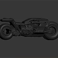 Sleek Black Futuristic Motorcycle With Modern Body Design Stylish Wheels And Detailed Engine