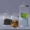 Medical Storage Glass Jars With Sealed Lids For Laboratory Supplies And Samples