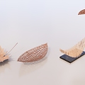 Modern City Sculpture Landscape Sculpture Leaf Sculpture 3d model