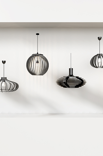 Nordic chandelier 3d model