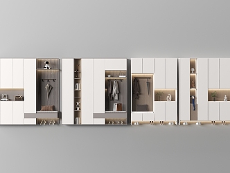 Light Luxury Shoe Cabinet 3d model