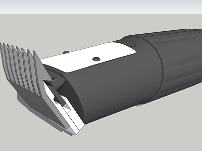 Public Facility Electric Clipper With Black Casing And Sharp Metal Blade For Maintenance 3d model
