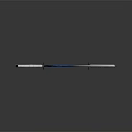 Samurai Sword With White Sheath Blue Decorations Silver Blade And White Gold Handle