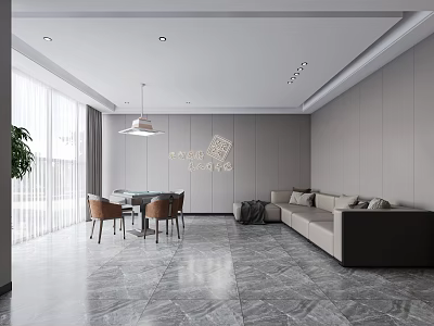 Chess and Card Room Mahjong Room 3d model