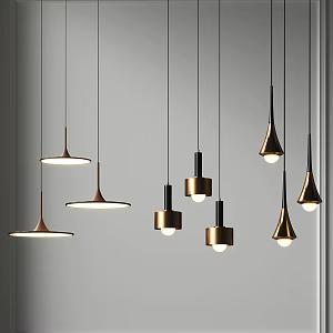 Chandelier Light Luxury Metal Small Chandelier Restaurant Entrance Chandelier Bedroom Bedside Chandelier Reception Desk Bar Desk Chandelier Simple Fashionable Small Chandelier 3d model