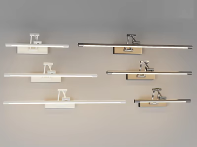 Modern Stylish Wall Lamps In White And Gold With Sleek Design For Home Decor 3d model