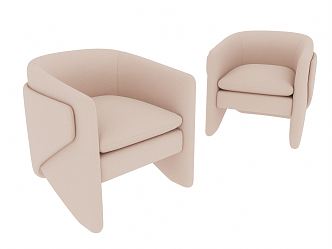 Modern Single Sofa 3d model