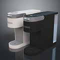 Modern BURIC Electric White And Black Water Dispenser With Sleek Design And Transparent Panel