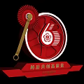 Brand Co Creation High Quality Symbol With Red Gear And Wheel