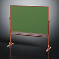 Green Chalkboard with Sturdy Wooden Stand for Office and Educational Writing