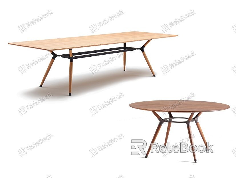 Wooden Dining Table Round Dining Table Square Dining Table Conference Table model