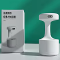 White Anti Gravity Humidifier With Water Drop Wave Design For Daily Use
