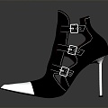 High Heels Stiletto Shoes Stiletto Heels Thick Heel Shoes Thick Heel Shoes High Heel Shoes Fashion High Heel Shoes 3d model