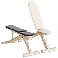 Adjustable Workout Bench With Comfortable Padding And Wooden Frame 3d model