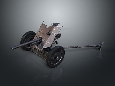 Artillery Gun Artillery Ship Gun Siege Gun Cannon Anti-aircraft Breaking Heavy Gun Heavy Gun 3d model