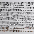 Assorted Metal Fasteners Collection With Screws Bolts Nuts And Washers 3d model