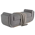 sofa stool bed end stool 3d model