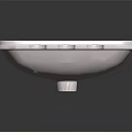 White Square Modern Ceramic Wash Basin With Smooth Surface And Drain Hole Design