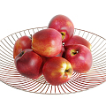 Modern Apple Fruit Apple Fruit Plate 3d model