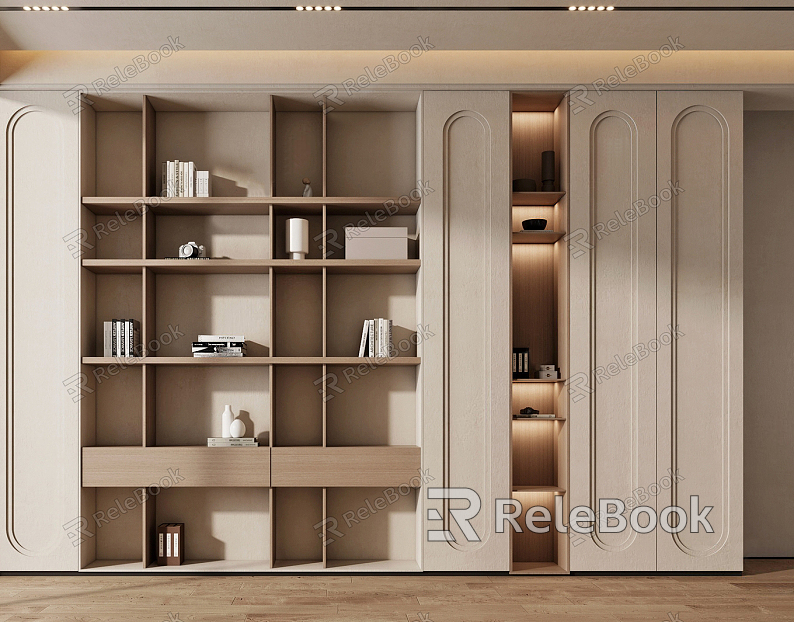 Quiet Bookcase Decorative Bookcase model