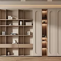 Quiet Bookcase Decorative Bookcase 3d model