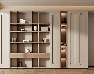 Quiet Bookcase Decorative Bookcase 3d model