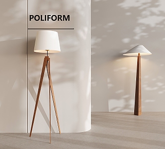 Nordic Cream Floor Lamp Antique Eye Protection Floor Lamp Solid Wood Decorative Floor Lamp 3d model