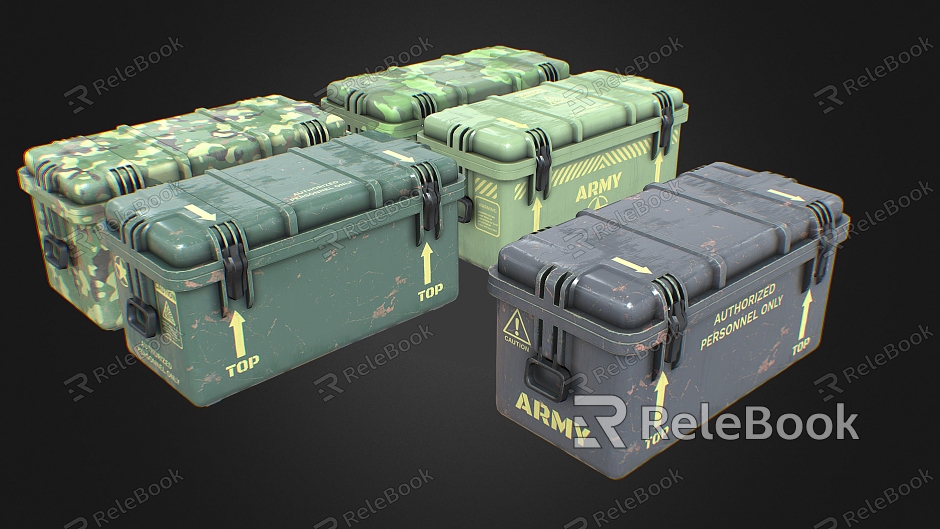 Weapon Box Booty Box Box Tin Trunk Cargo Box Industrial Equipment Mimo Box model