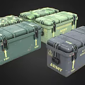 Advanced Weapon System Storage Cases for Army in Green and Gray Military Containers