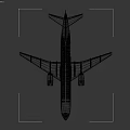 Blue Tailed Airplane Model With White Body And UAC 24 700 Markings