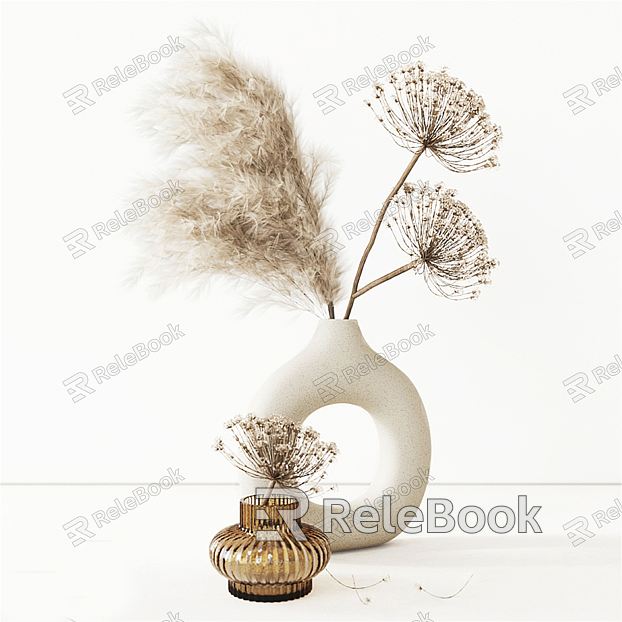 Silent Vase Dried Flower Ornaments model