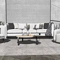 Modern Sofa Coffee Table Combination Sofa Coffee Table 3d model