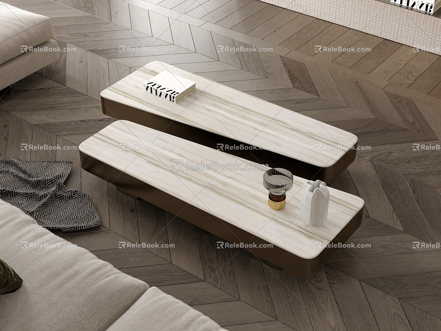 Modern coffee table 3d model