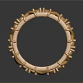 Luxury Gold Ring With Intricate Decorative Protrusions And Shiny Polished Surface