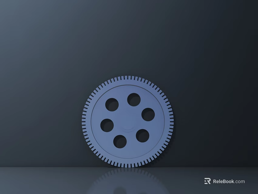 Industrial Equipment Gear Component With Precision Teeth For Mechanical Machinery 3d model 
