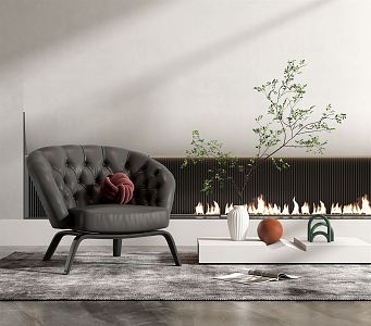 Modern Minotti Single Sofa 3d model