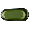 Elegant Green Transparent Oval Bathtub Design For Modern Interior Spaces