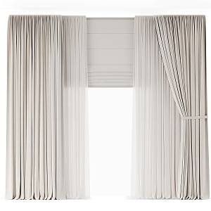 Curtain Fabric Curtain 3d model