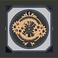 Intricate Metallic Cube With Visible Gear Mechanisms And Mechanical Components