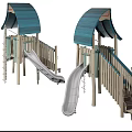 Modern slide entertainment slide 3d model